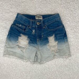 Ombré Distressed Shorts